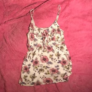 Decree Floral Spaghetti Strap Tank Top Size Small